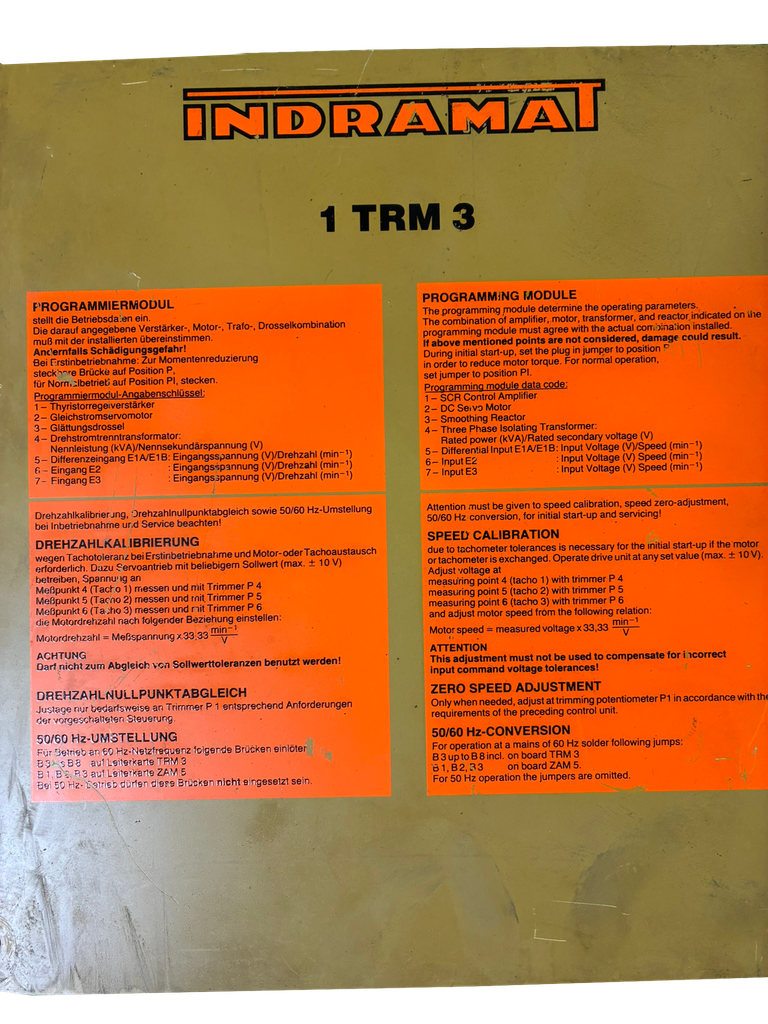 Variateur INDRAMAT